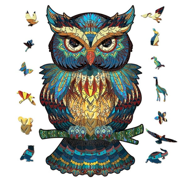 Puzzles for Adults 4000 Piece Puzzles for Adults Phoenix-4000PiecesWooden Animals Shaped Puzzles Family Game Play Jigsaw Unique Shaped Wooden Jigsaw Puzzles for Adults and Kids Best Gift for for ADU 